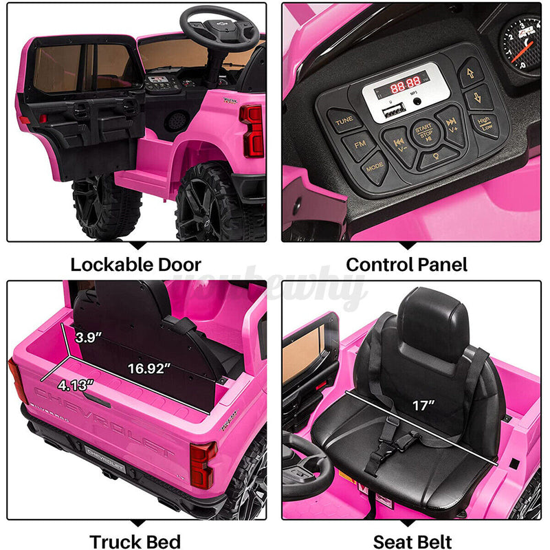 Chevrolet Electric Ride On Car for Kids Ages 3-6 Years - 12 Volt Battery Powered