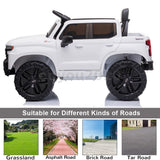 Chevrolet Silverado 12V Kids Ride-On Car with Music, LED Lights, and Remote Control