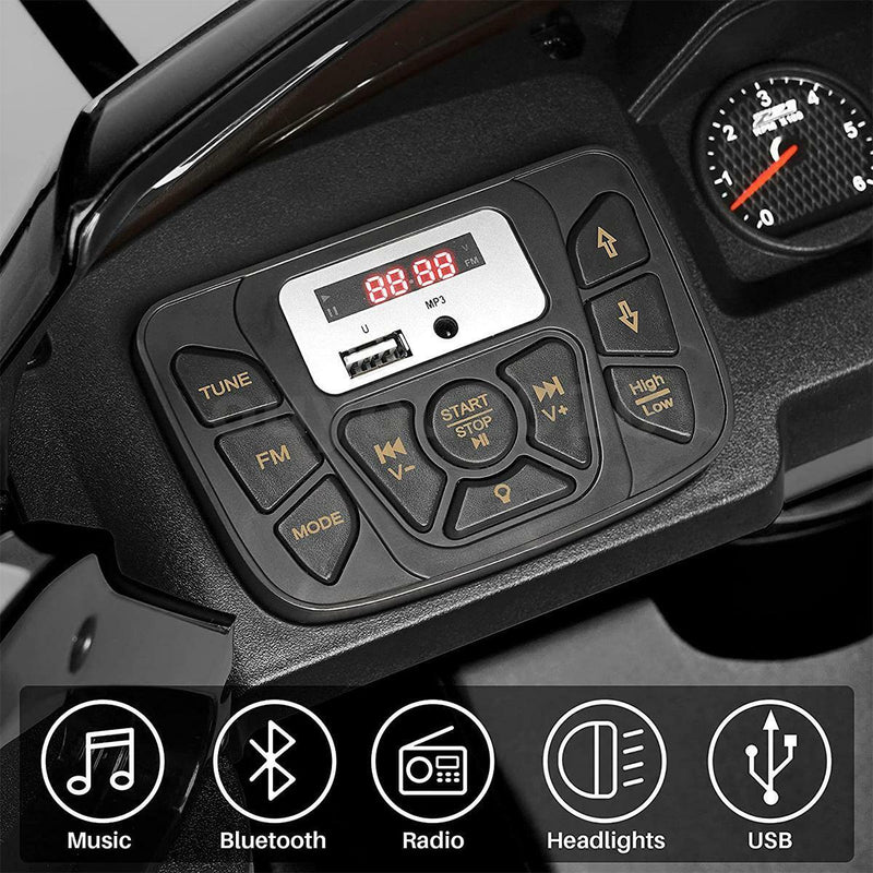 Chevrolet Silverado 12V Kids Ride-On Car with Music, LED Lights, and Remote Control