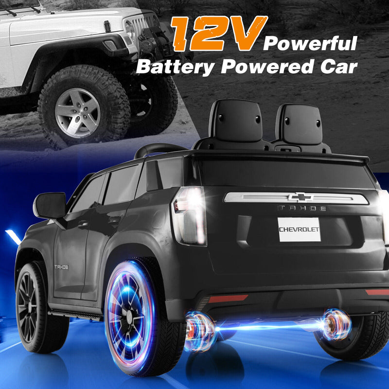 Chevrolet Tahoe 12V Electric Ride-On Truck for Kids with Remote Control, Lights, and Music