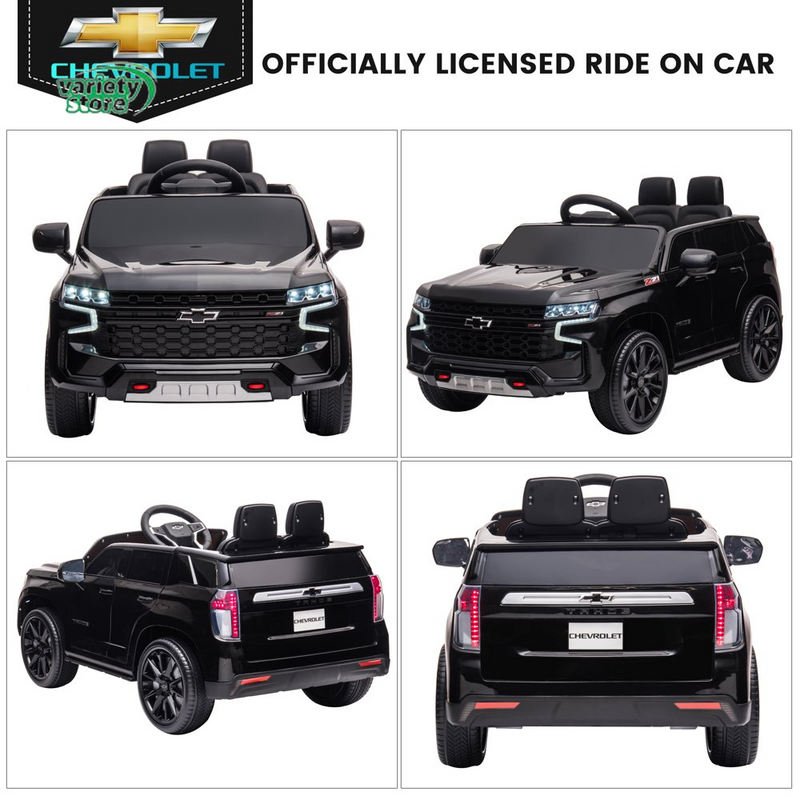 Chevrolet Tahoe 12V Ride on Car for Kids with Remote Control - 4-in-1 Versatile Toy