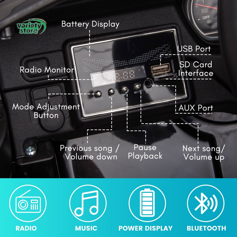 Chevrolet Tahoe 12V Ride on Car for Kids with Remote Control - 4-in-1 Versatile Toy