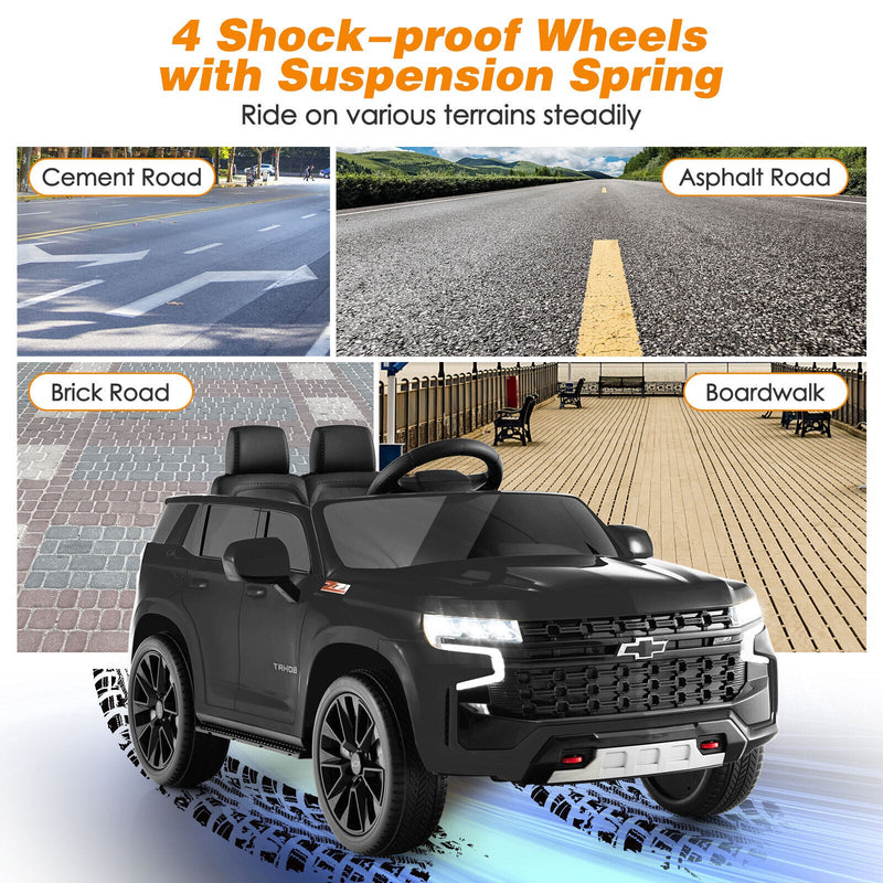 Chevrolet Tahoe Electric Ride-On Truck for Kids with Remote Control, Music, and Lights - 12V SUV Toy