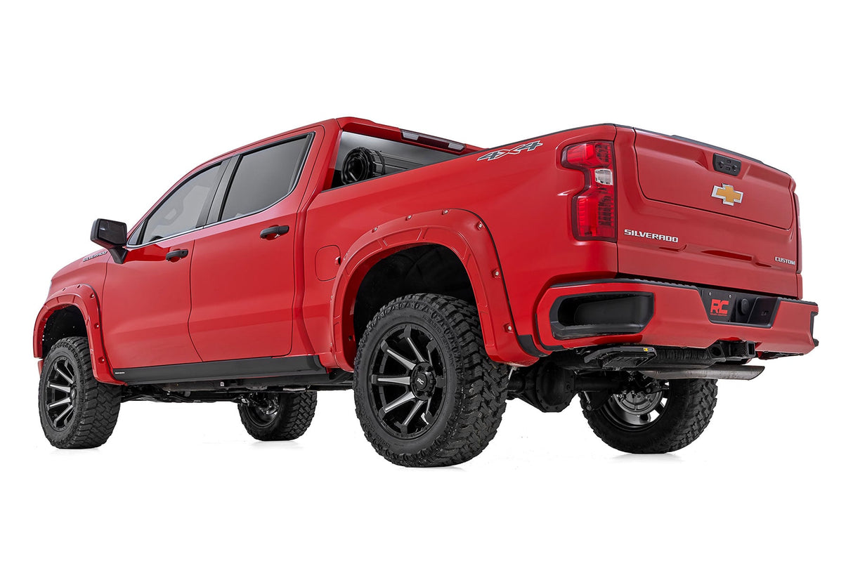 Rough Country Trail Cladding Rocker Sill Plates Chevy Silverado 1500