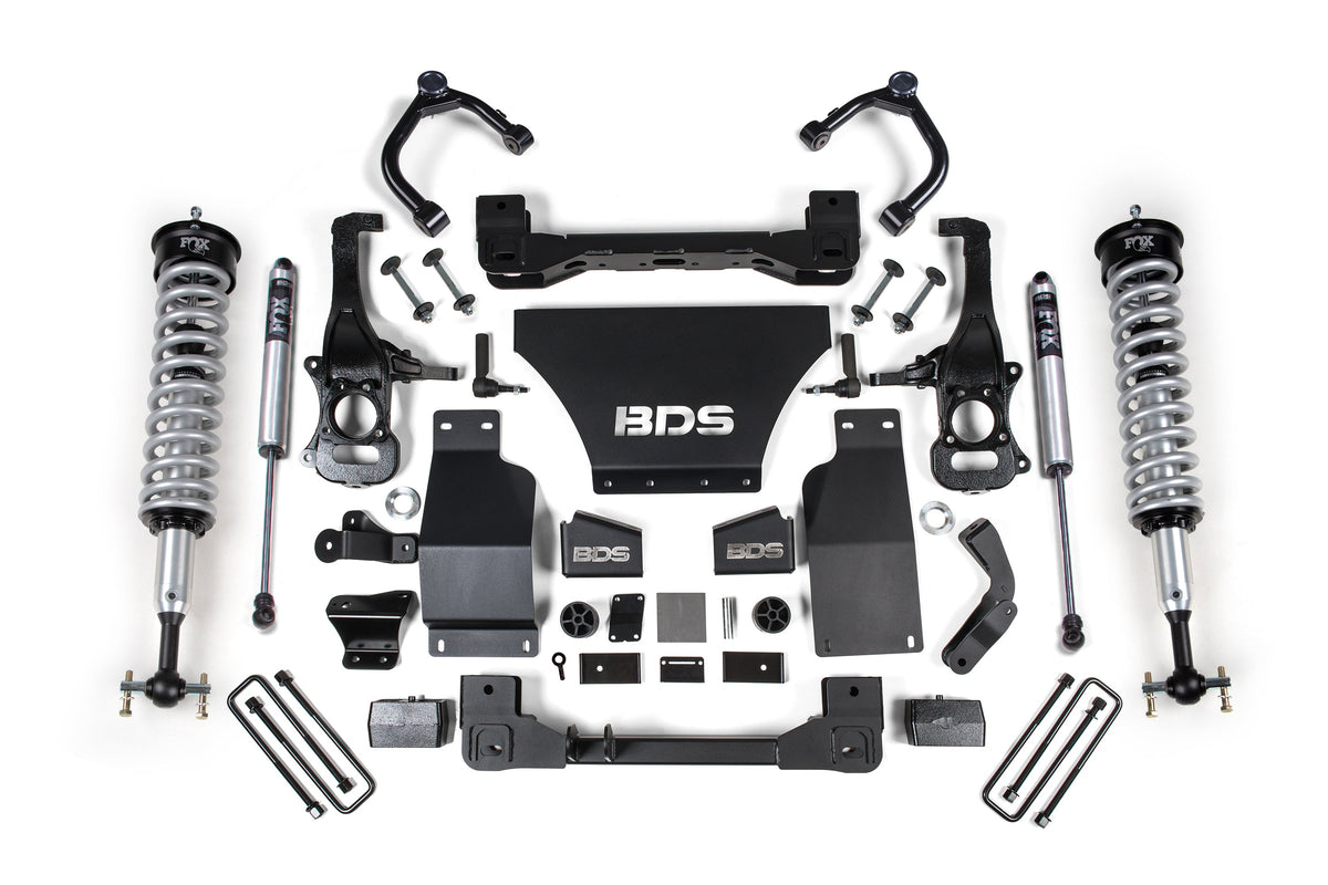 2.5 Inch Lift Kit | FOX Coil-Over | Chevy Trail Boss or GMC AT4 1500 (19-24) 4WD | Diesel BDS Suspension