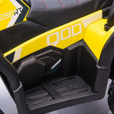 CLARFEY Electric Kids ATV Quad Car with MP3 Player and 4WD Motorized Drive