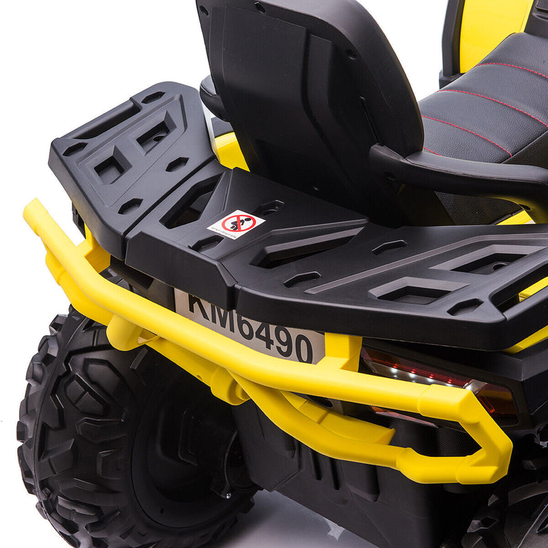 CLARFEY Electric Kids ATV Quad Car with MP3 Player and 4WD Motorized Drive