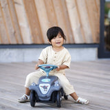Classic Grey BIG Bobby Car with Horn - Eco-Friendly Ride-On Toy