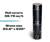 SoundSkins | Classic Black Sound Deadening Kit Double Layer Mat | SSK-CLASSICBLACK | Pure Rubber Butyl & Diamond Embossed Foil, 38.75 sq ft SoundSkins Global
