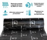 SoundSkins | Classic Black Sound Deadening Kit Double Layer Mat | SSK-CLASSICBLACK | Pure Rubber Butyl & Diamond Embossed Foil, 38.75 sq ft SoundSkins Global
