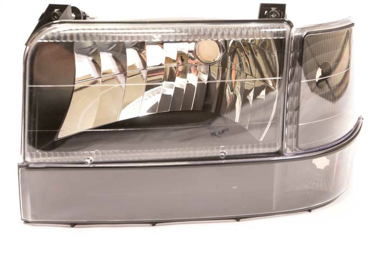 Complete Performance Six Piece Clear Black Headlight Kit - 1992-1997 Ford F-Series & Bronco Complete Performance