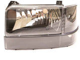 Complete Performance Six Piece Clear Black Headlight Kit - 1992-1997 Ford F-Series & Bronco Complete Performance