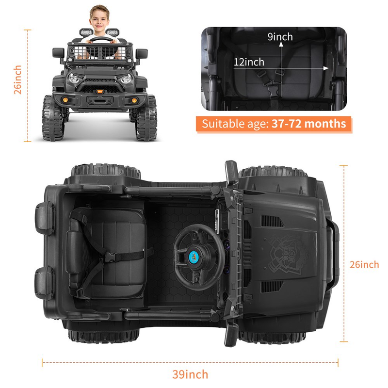 Coche Eléctrico para Niños con Control Remoto para Jugar y Manejar