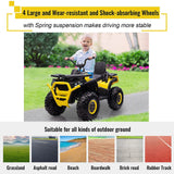 COLOR TREE 12V Kids Electric Quad ATV with Music Player - Supports up to 110lbs