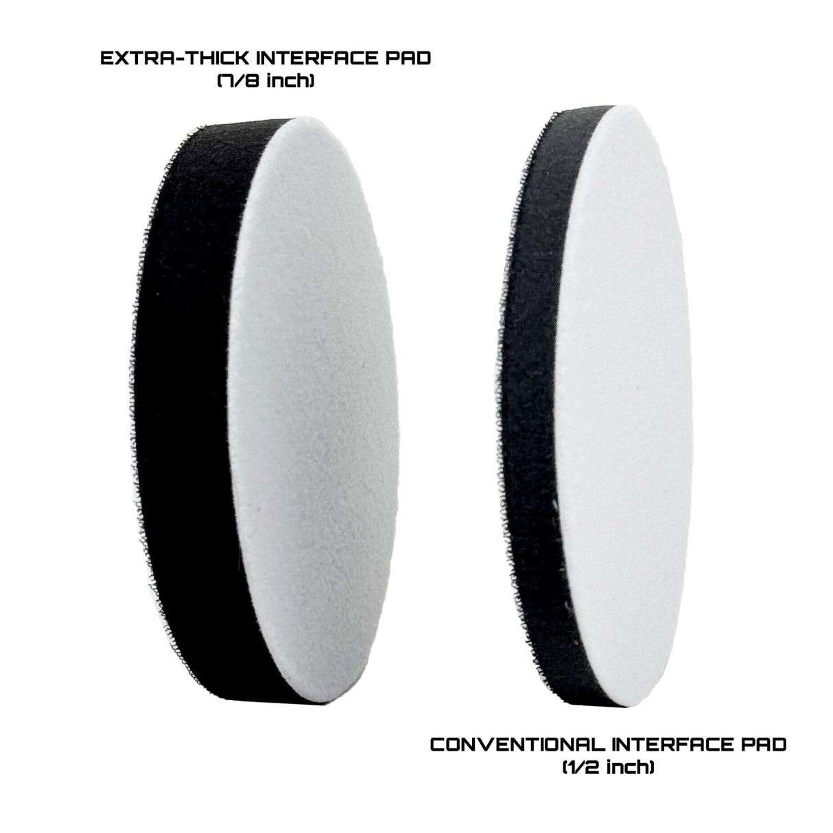 3-Pack: Extra-Thick 5" Sanding Interface Pad (Hook & Loop)