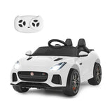 Costway 12V Jaguar F-Type SVR Licensed Kids Ride On Car with Motorized Function