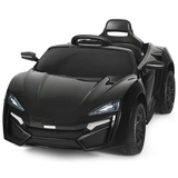 Costway 12V Kids Ride-On Car with Remote Control, Lights, MP3 Player, and Openable Doors