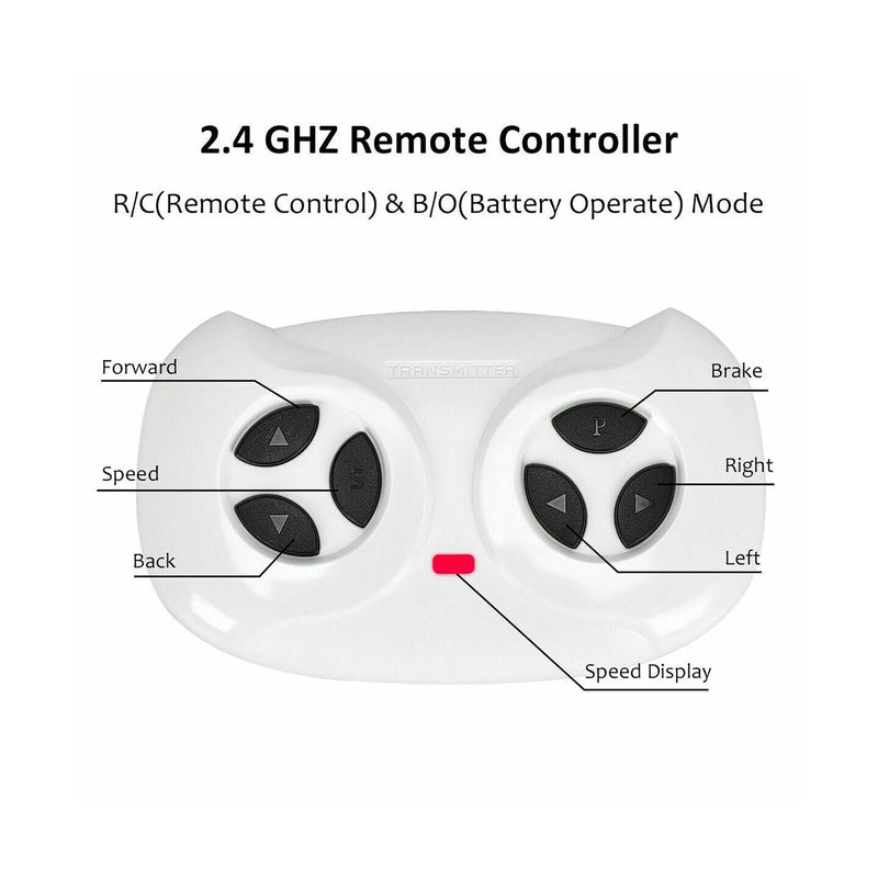 Costway 12V Kids Ride On Truck Car with Remote Control, MP3 Music, and LED Lights in Black