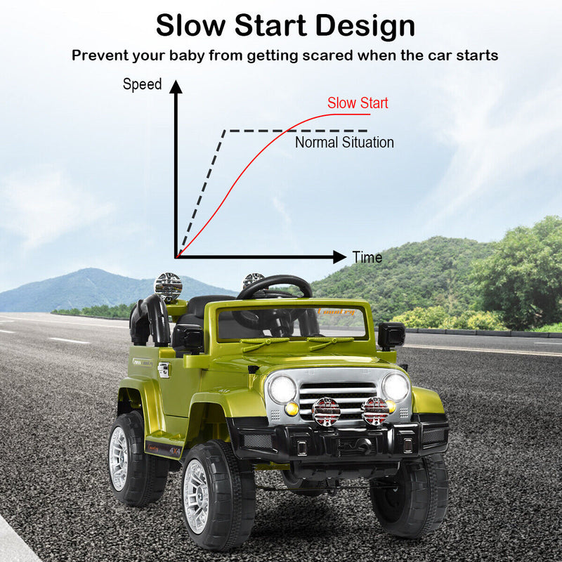 Costway 12V MP3 Kids Ride On Truck Car with RC Remote and Light - Perfect Christmas Gift!