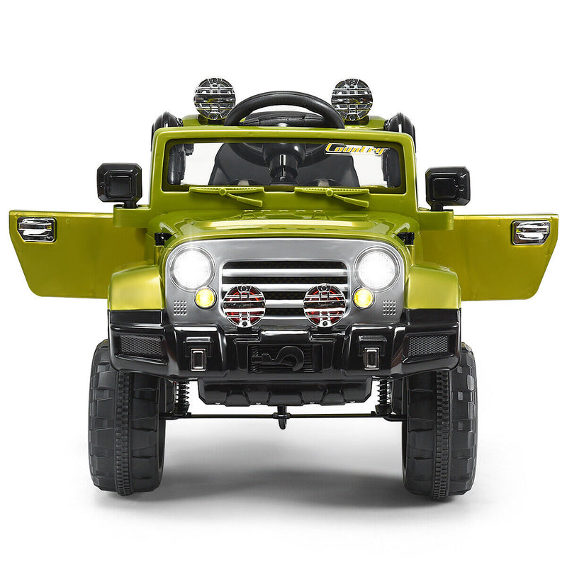 Costway 12V MP3 Kids Ride On Truck Car with RC Remote and Light - Perfect Christmas Gift!
