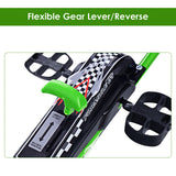 Costway 4-Wheel Pedal Go Kart for Kids with Adjustable Seat - Green
