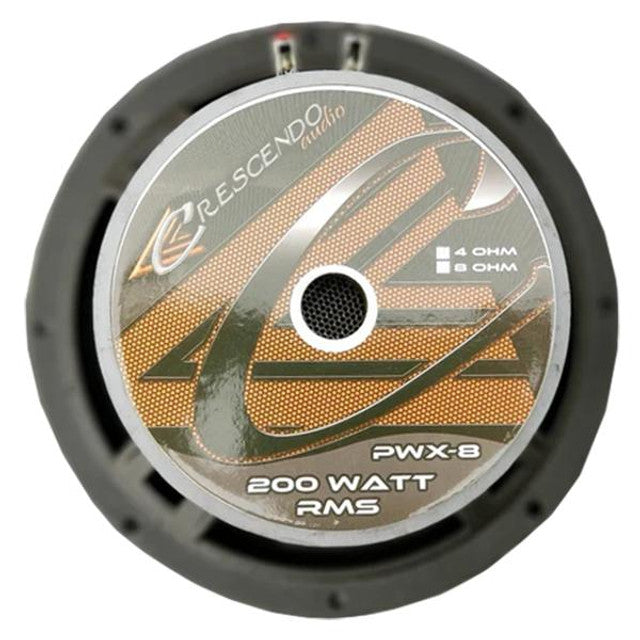 Crescendo Audio PWX-8 8" 200W RMS Midbass Speaker 4-Ohm (Single)