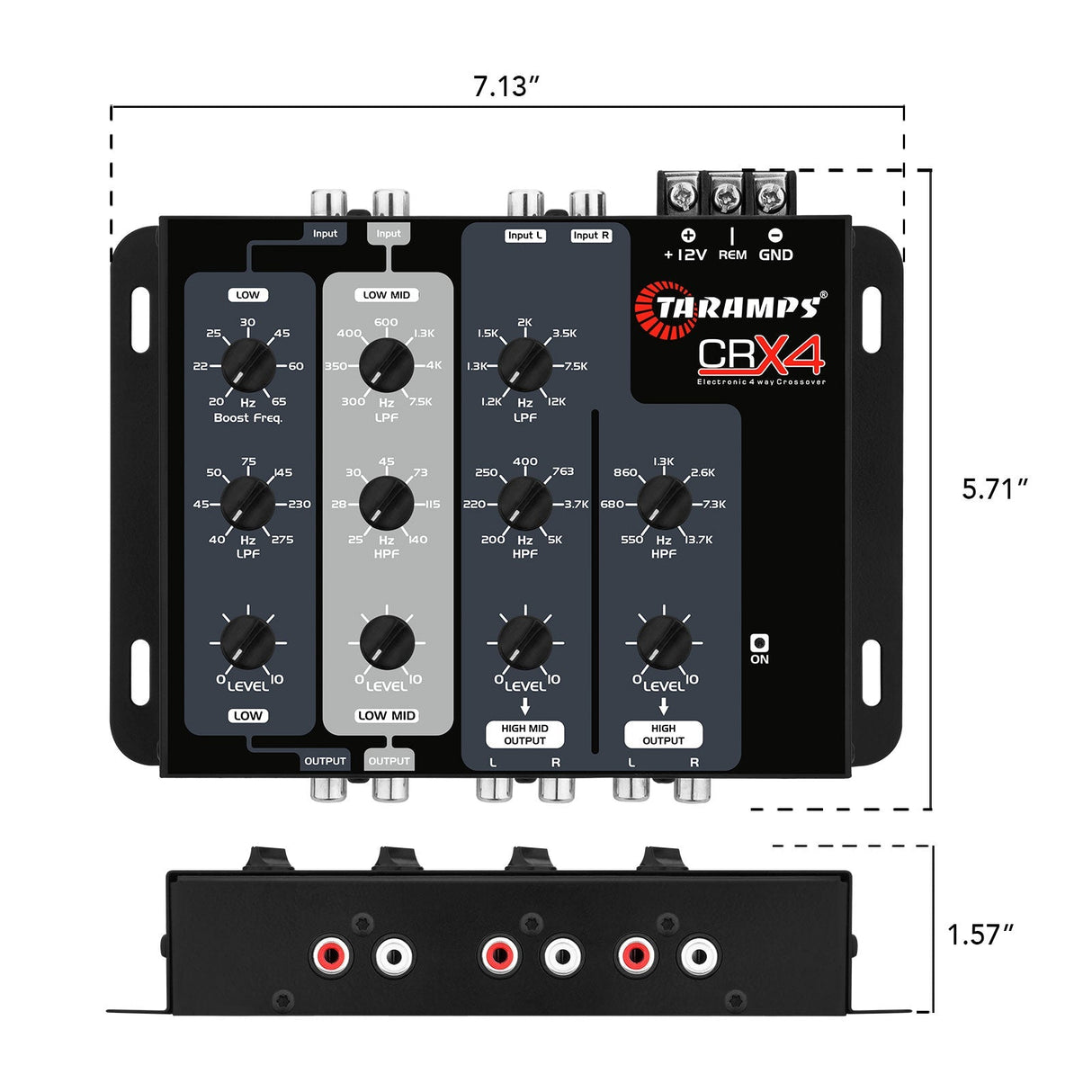 Taramps Crx4 4-Way Electronic Crossover Taramps USA