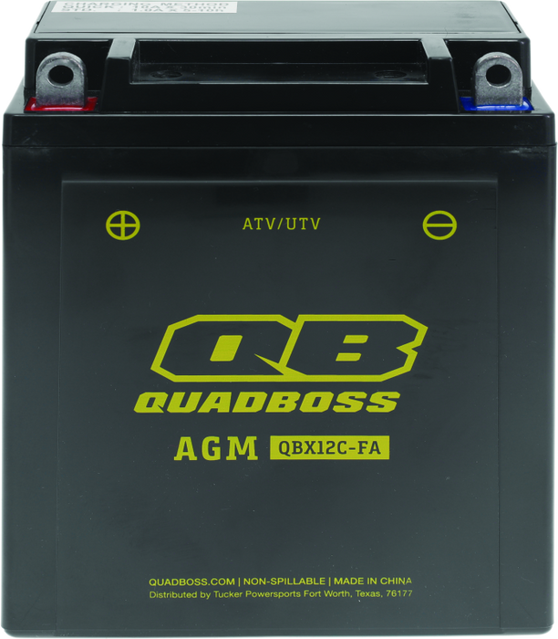 QuadBoss Maintenance-Free AGM Battery QBX12C-FA