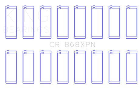 King Engine Bearings Ford Prod V8 4.6L/5.4L Performance Rod Bearing Set - Size +0.25mm