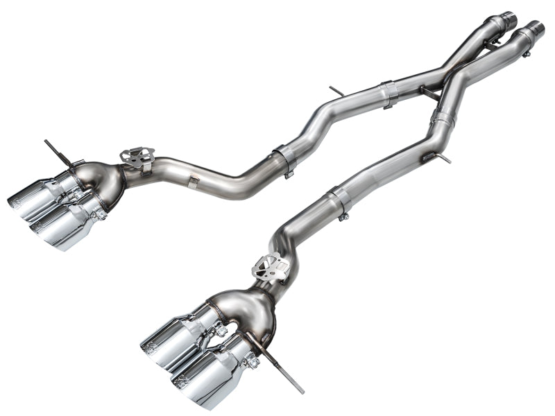 AWE Tuning 23-24 BMW G87 M2 Track Edition Exhaust - Chrome Silver Tips