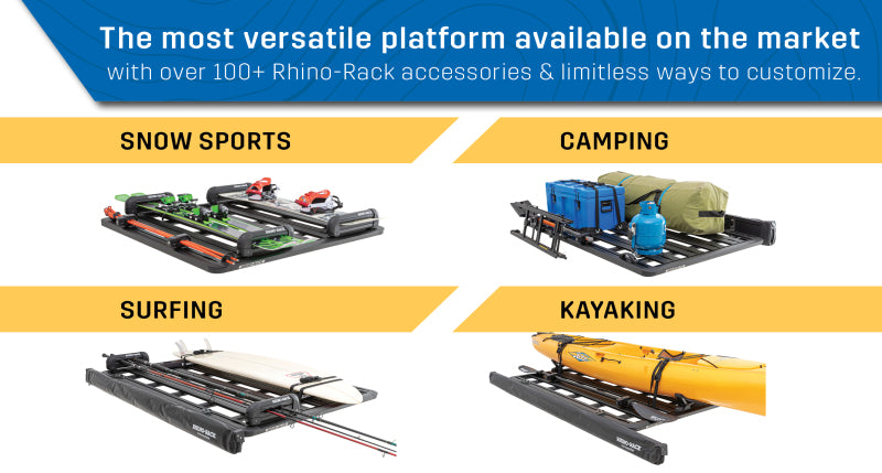 Rhino Rack Pioneer Platform Unassembled with 2500 Leg Kit