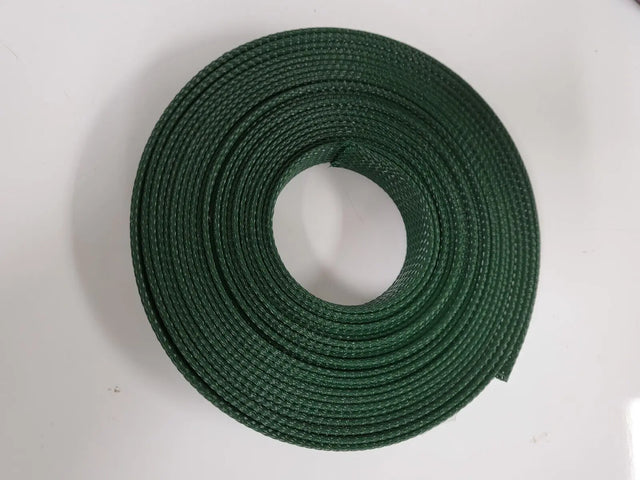 25 FT 3/4" FOREST GREEN PET EXPANDO SLEEVING BRAID AC/DC WIRE AND SUPPLY