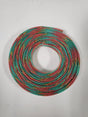 25 FT 3/4" HOLIDAY GREEN RED GOLD STRIPE PET EXPANDO SLEEVING BRAID AC/DC WIRE AND SUPPLY