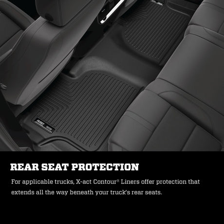 Husky Liners 21-23 Chevrolet Tahoe / GMC Yukon X-act Contour Series 3rd Seat Floor Liners - Black