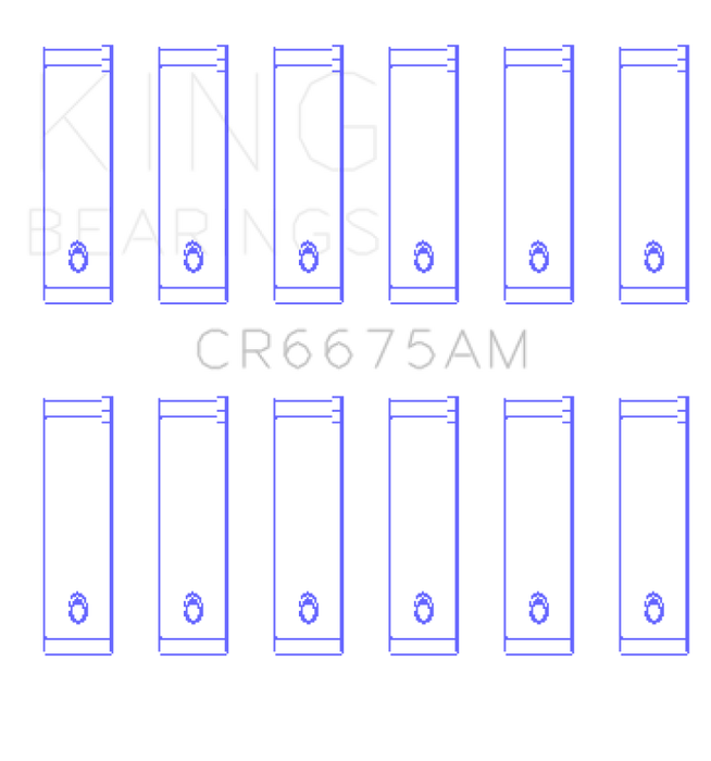 King Engine Bearings Chrysler 3.3/3.8 V6 (Size +0.50mm) Connecting Rod Bearing Set