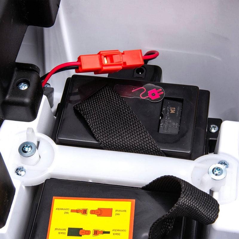 DAKOTT 12V Electric Off Road Ride On Truck with Remote Control for Kids - White