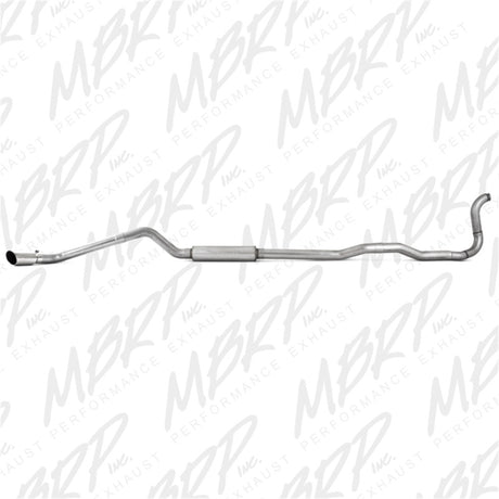 MBRP 88-93 Dodge 2500/3500 Cummins 4WD ONLY Turbo Back Single Side Exit Alum Exhaust System