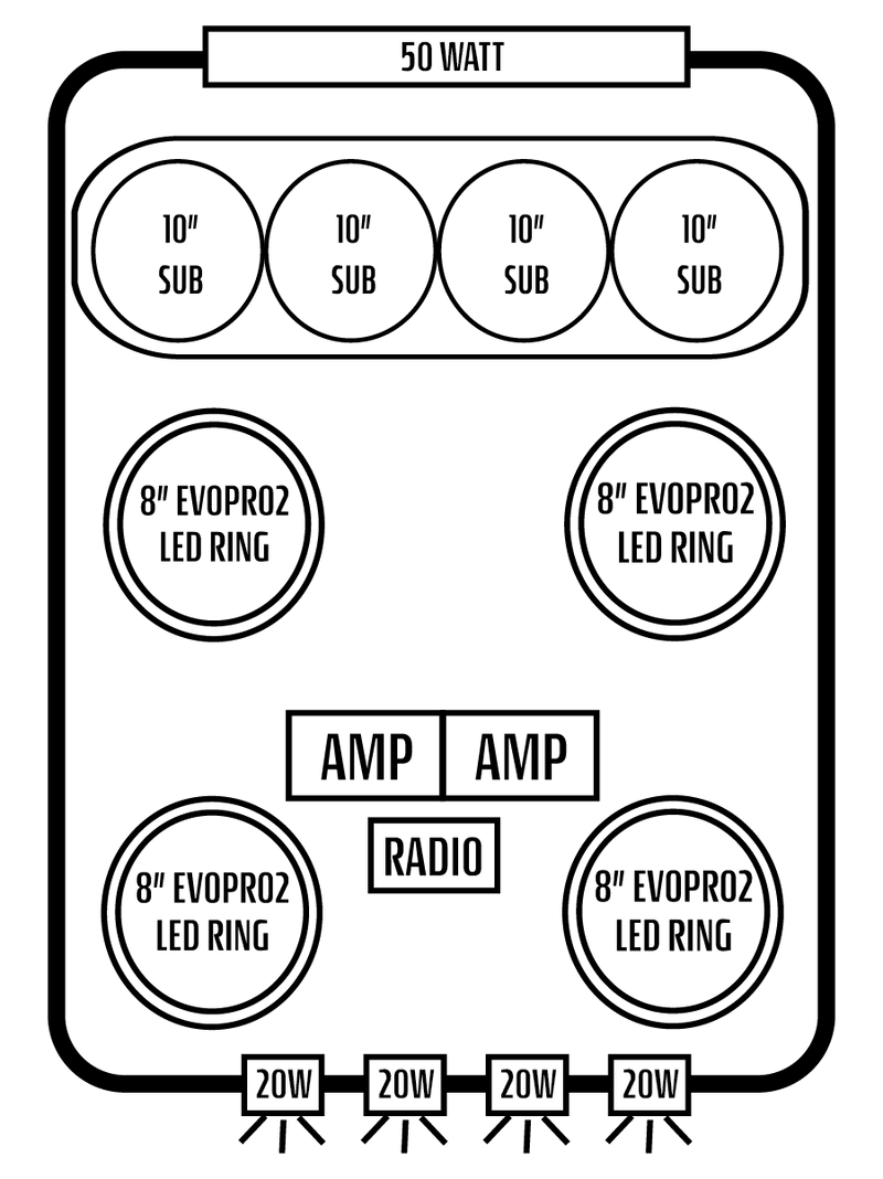 2026+ Can-Am Defender MAX HD11 Stereo Tops (4-Door)