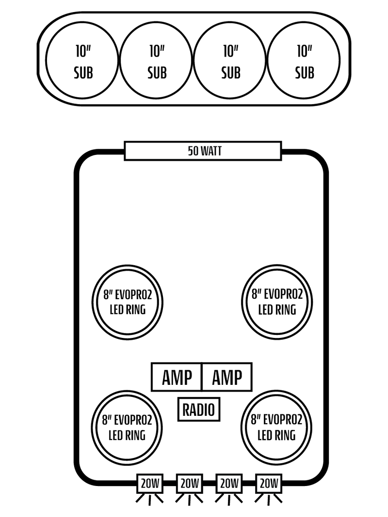 2026+ Can-Am Defender MAX HD11 Stereo Tops (4-Door)