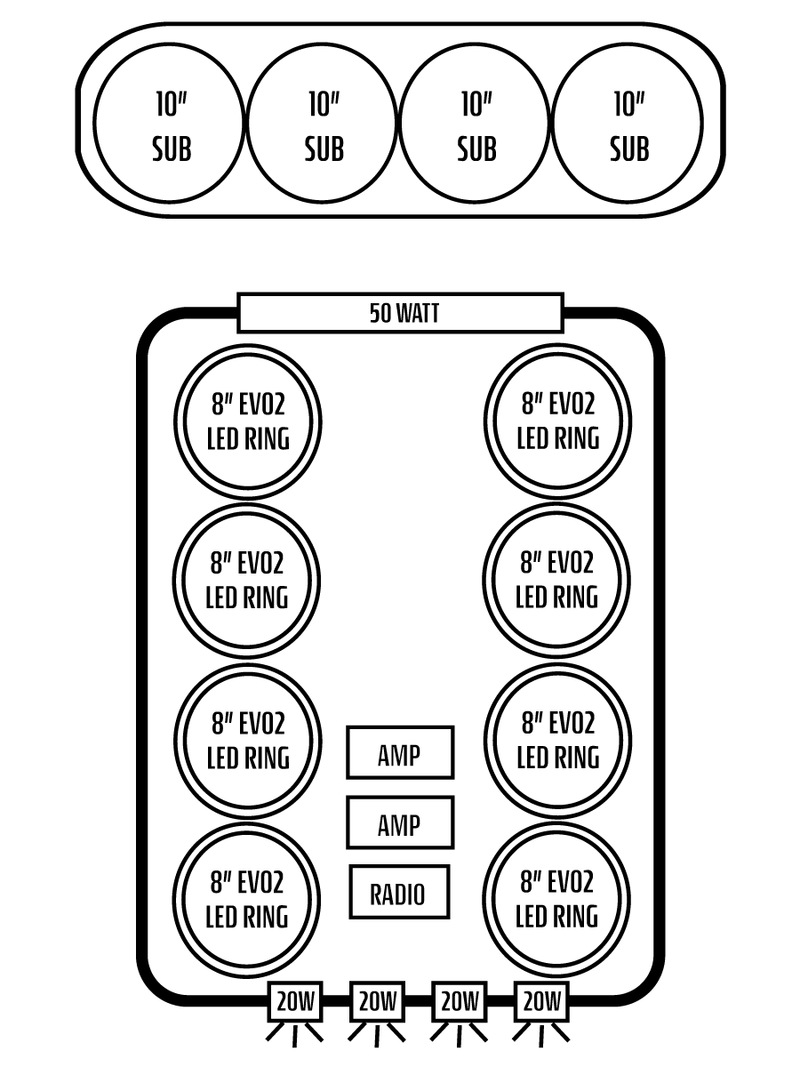 2026+ Can-Am Defender MAX HD11 Limited/Cab Stereo Tops (4-Door)