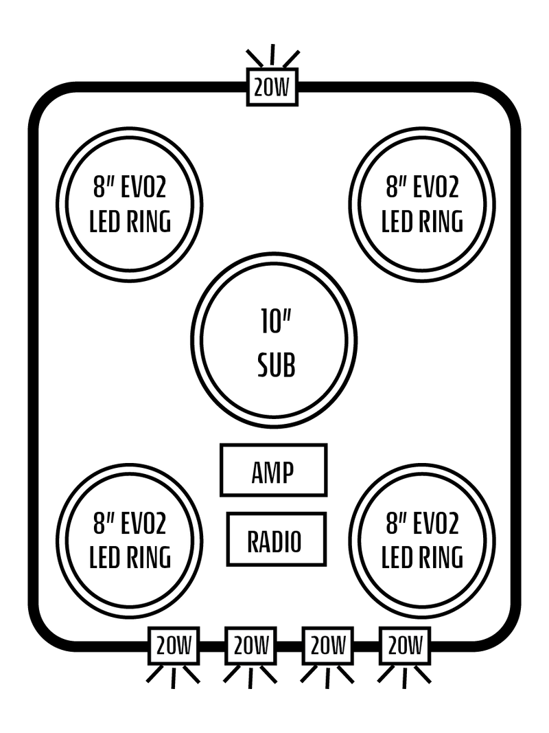 2026+ Can-Am Defender HD11 Stereo Tops (2-Door)