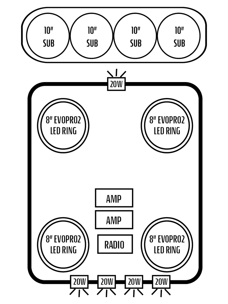 2016-2025 Can-Am Defender HD7-HD10 Limited/Cab Stereo Tops (2-Door)