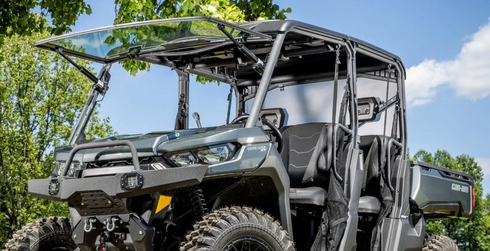 Can-Am Commander MaxDrive Power Flip Glass Windshield