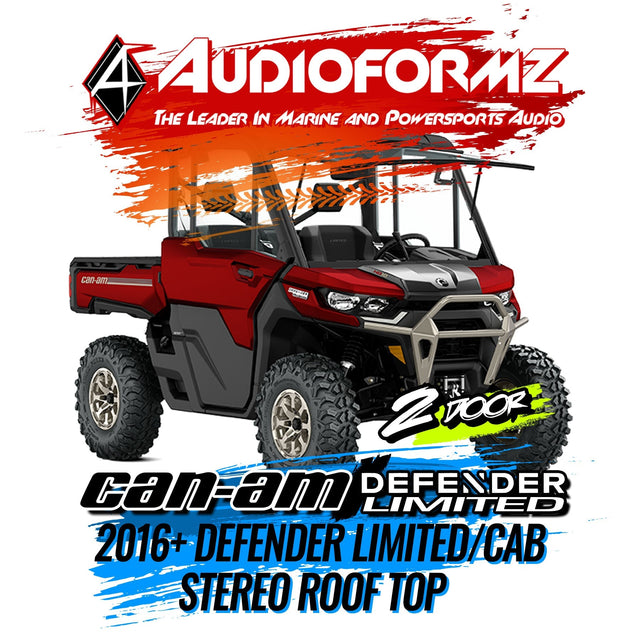 2016-2025 Can-Am Defender HD7-HD10 Limited/Cab Stereo Tops (2-Door) Can-Am