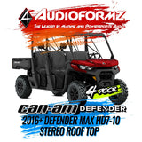 2016+ Can-Am Defender MAX HD7-HD10 Stereo Tops (4-Door) Can-Am