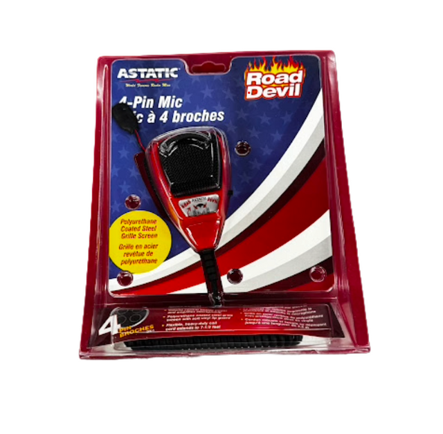 Mobile Road Devil Microphone, 4-Pin (Red) Road Devil