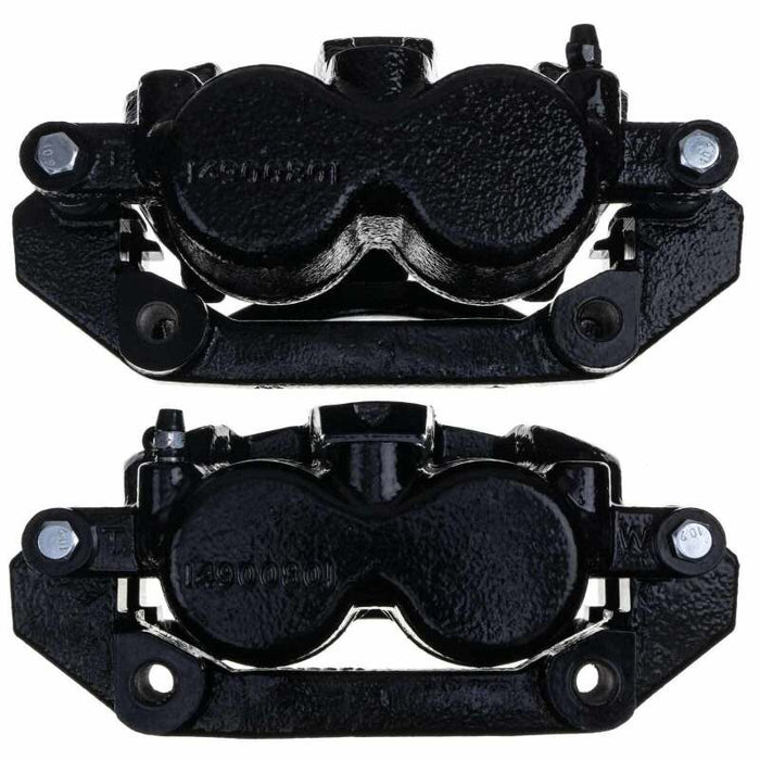 Power Stop 11-18 Ram 1500 Front Black Calipers - Pair (w/Bracket)