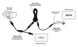 PROBOX PBR-2PA RCA HARNESS FOR Connecting a Third Party Amplifier to Your ProBox Top