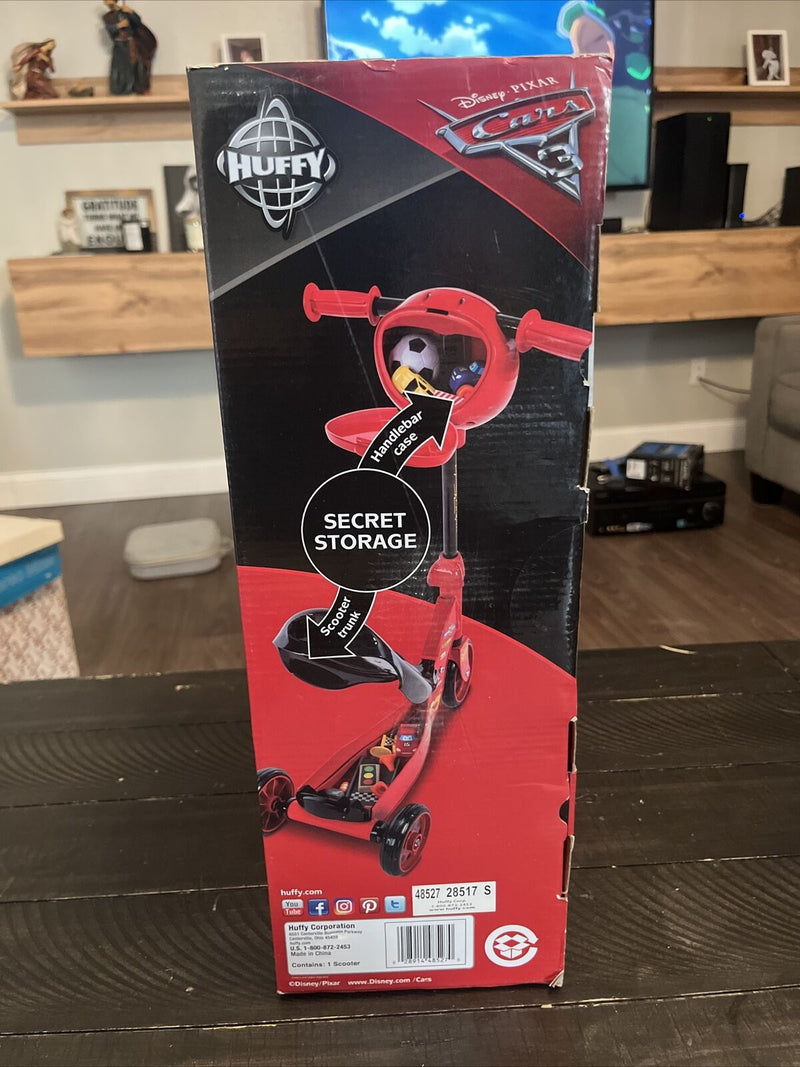Disney Cars 3 Wheel Battery Operated Scooter with Secret Storage by Huffy