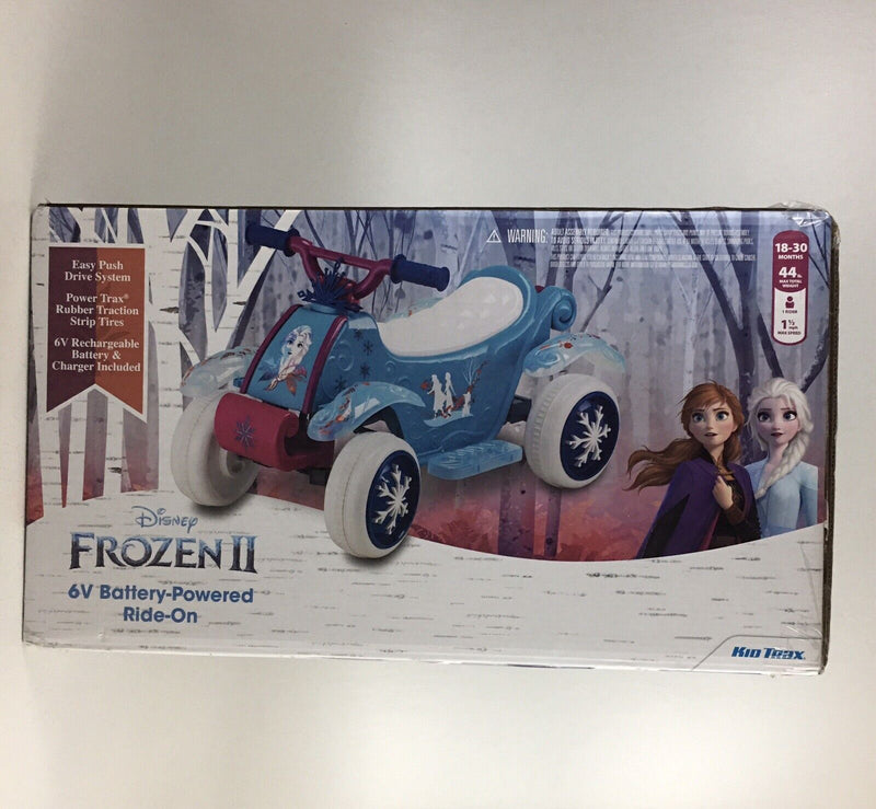 Disney Frozen 2 Kid Trax Quad 6V Battery-Powered Ride-On for Endless Fun!
